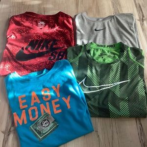 Lot of 4 Nike Boys sz YL shirts